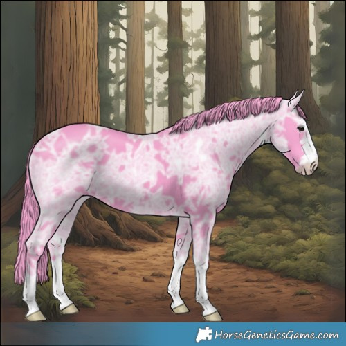 Horse Color:Watercolor Smoky Black Ice 