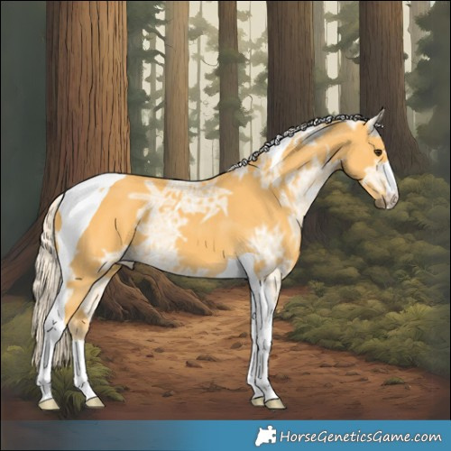 Horse Color:Palomino Ice Tobiano
