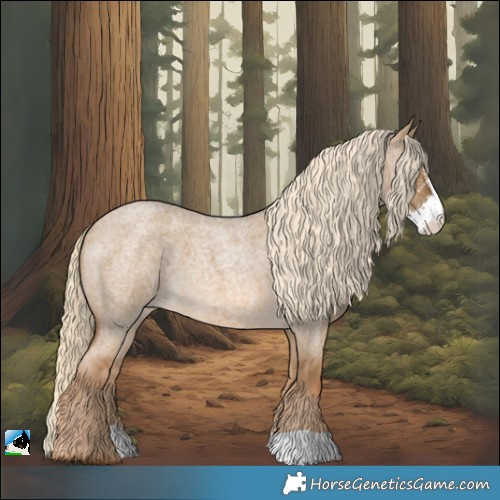 Horse Color:Chocolate Palomino Roan Dun Sabino
