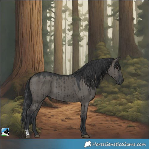 Horse Color:Grullo Brindle