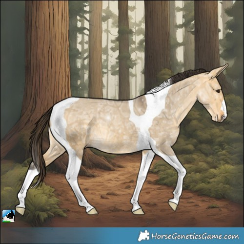 Horse Color:Buckskin Ice Dun Tobiano