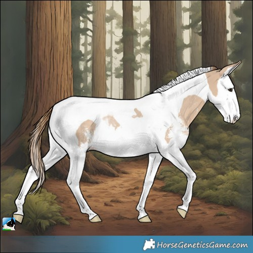 Horse Color:Red Dun Sabino Splash Tobiano Rabicano