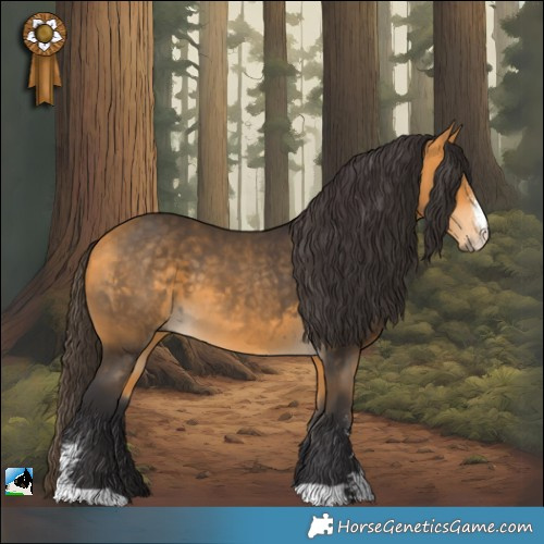 Horse Color:Buckskin Sabino 