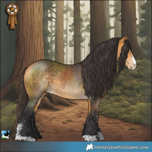 Horse Color:Buckskin Sabino 