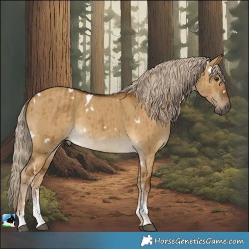 Horse Color:White Spotted Chocolate Palomino Dun Sabino Rabicano Brindle