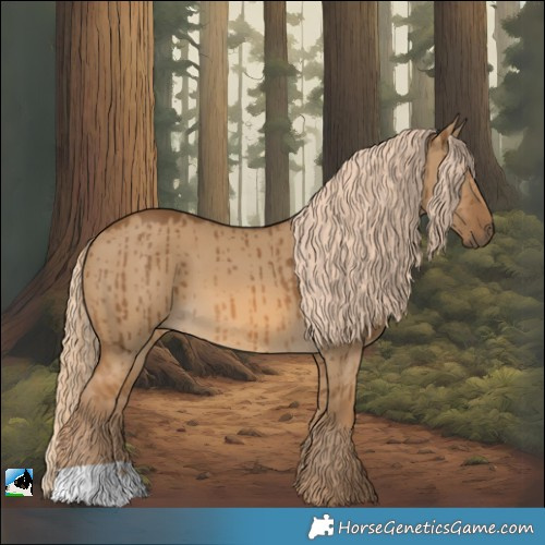 Horse Color:Chocolate Palomino Dun Brindle