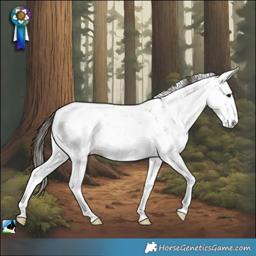 Horse Color:Classic Champagne Dun Sabino