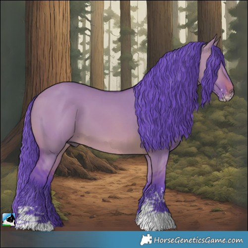 Horse Color:Watercolor Brown Dun Sabino 