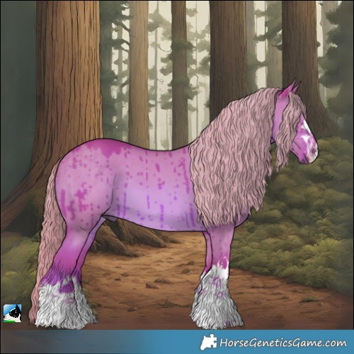 Horse Color:Watercolor Red Dun Mushroom Brindle 