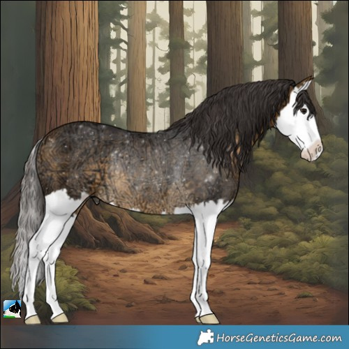 Horse Color:Buckskin Ice Splash Rabicano 