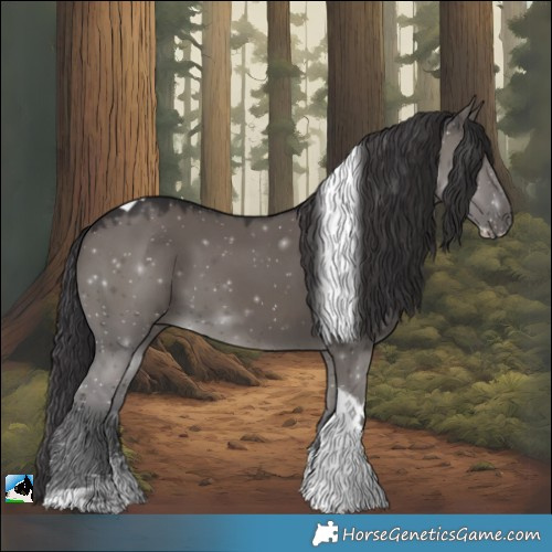 Horse Color:Smoky Grullo Sabino Tobiano 