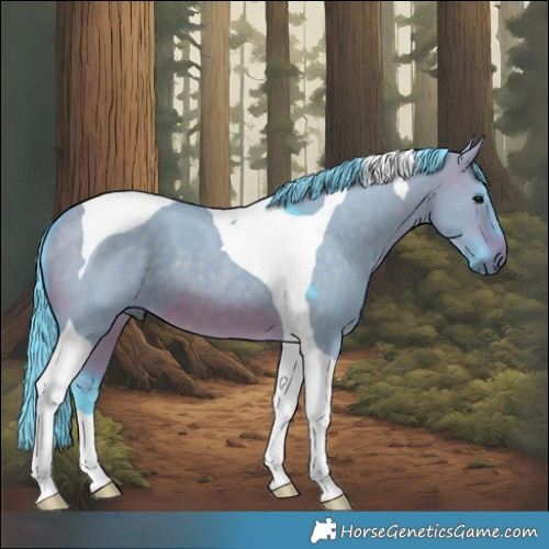 Horse Color:Watercolor Brown Dun Tobiano