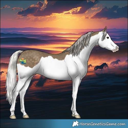 Horse Color:Silver Smoky Black Splash