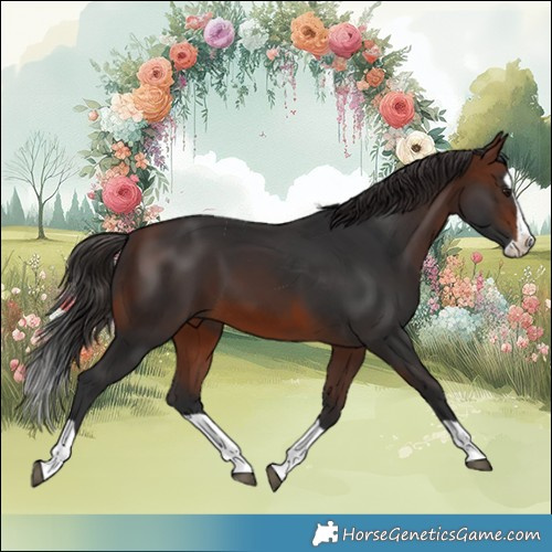 Horse Color:Brown Splash