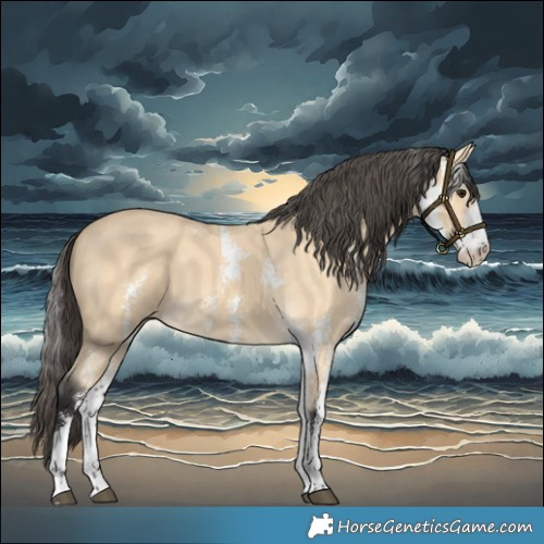 Horse Color:Buckskin Sabino