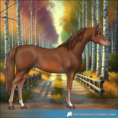 Horse Color:Chestnut Rabicano 