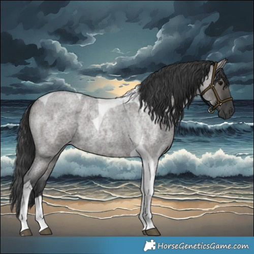 Horse Color:Grullo Roan Tobiano 
