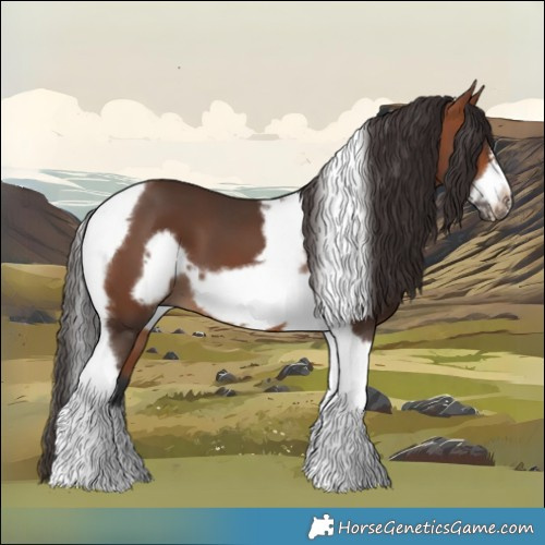 Horse Color:Bay Tobiano Frame