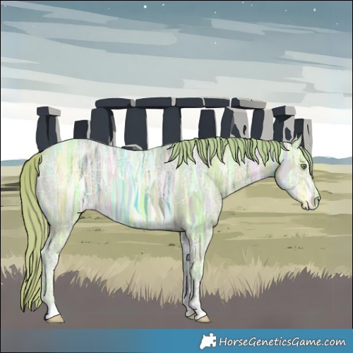 Horse Color:Watercolor Gold Champagne Ice 