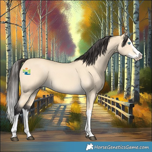Horse Color:Buckskin Dun Splash
