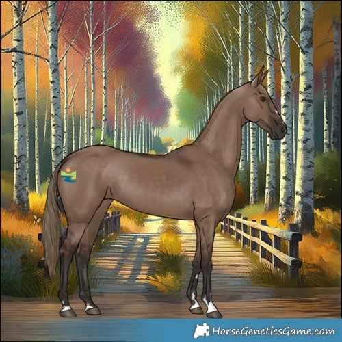 Horse Color:Liver Red Dun