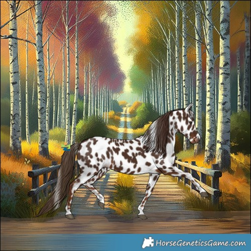 Horse Color:Gray Chestnut Leopard