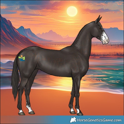 Horse Color:Liver Chestnut Sabino 