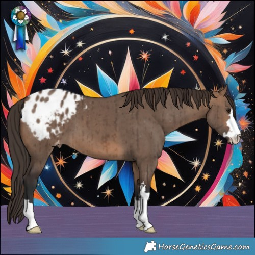 Horse Color:Brown Dun Appaloosa Brindle 