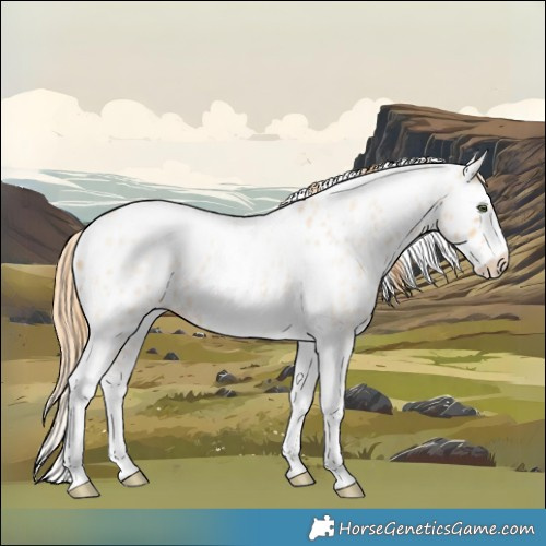 Horse Color:Gold Champagne Roan Dun Splash Tobiano Frame Leopard Rabicano