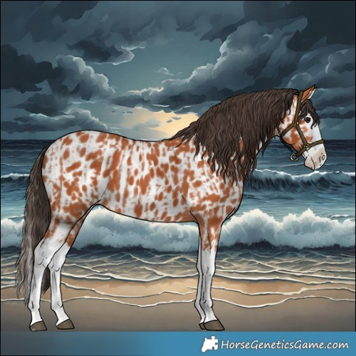 Horse Color:Bay Splash  and Bay Splash Appaloosa 