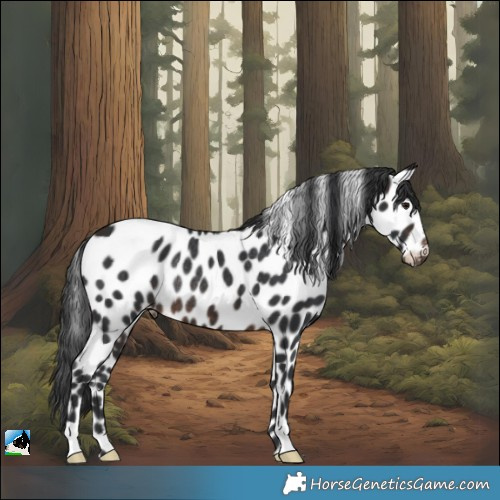 Horse Color:Brown Appaloosa Rabicano