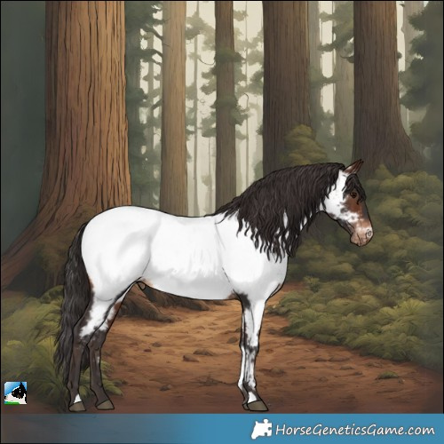 Horse Color:Brown Appaloosa Rabicano