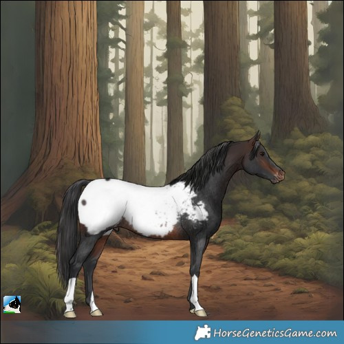 Horse Color:Brown Snowcap Rabicano