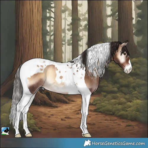 Horse Color:Liver Red Onyx Tobiano Rabicano