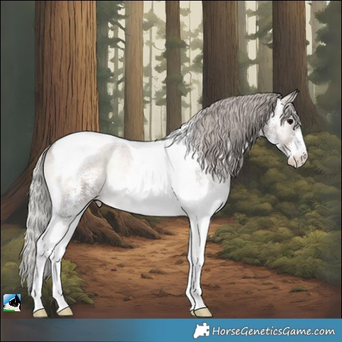 Horse Color:White Spotted Silver Brown Onyx Tobiano Rabicano