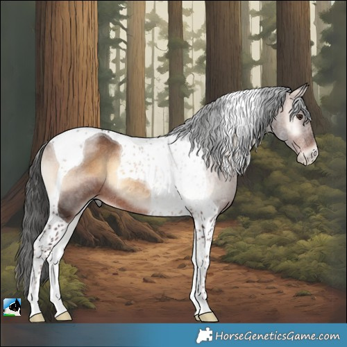 Horse Color:Liver Red Onyx Tobiano Rabicano 