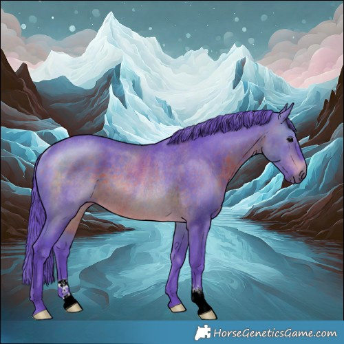 Horse Color:Watercolor Brown Rabicano