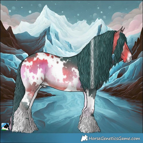 Horse Color:Watercolor White Spotted Bay Onyx