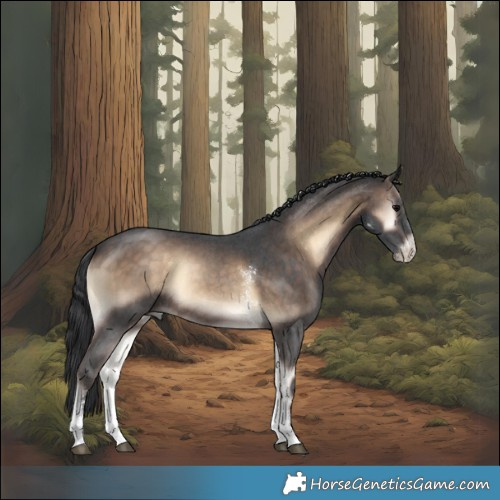 Horse Color:Brown Onyx Sabino Rabicano 