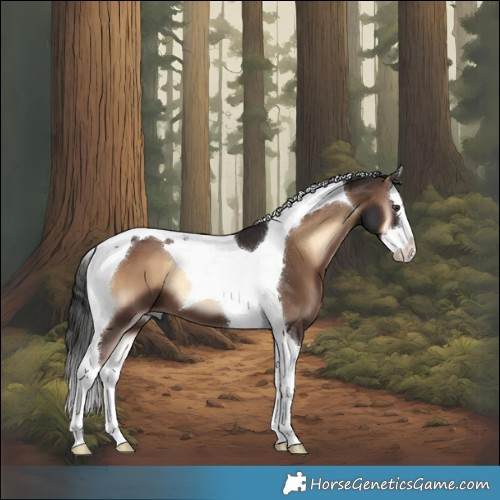 Horse Color:Liver Red Onyx Splash Tobiano 