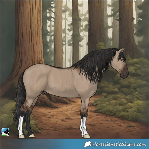 Horse Color:Liver Red Dun 