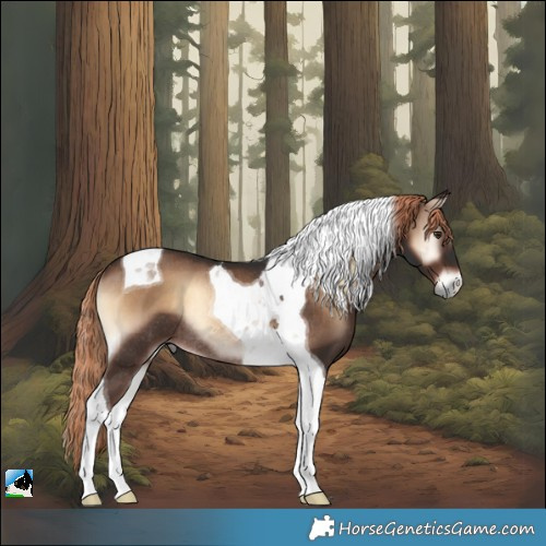 Horse Color:Liver Red Onyx Tobiano Rabicano 