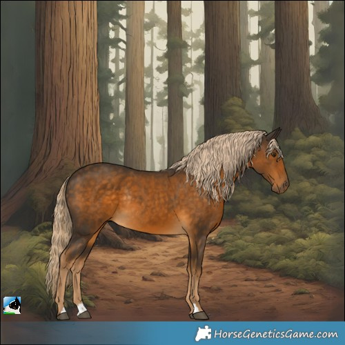 Horse Color:Chocolate Palomino Rabicano 