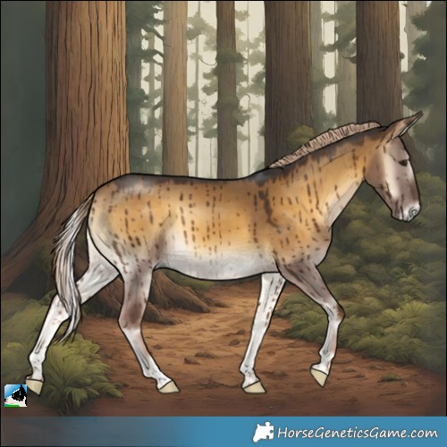 Horse Color:Chocolate Palomino Onyx Brindle 