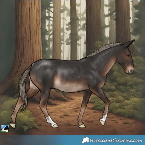 Horse Color:Liver Chestnut Rabicano
