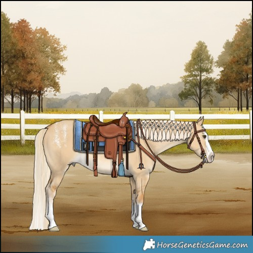 Horse Color:Powder White Palomino Dun Splash
