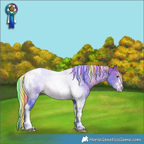 Horse Color:Painted Watercolor Silver Brown Sabino Tobiano Rabicano