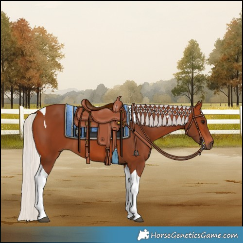 Horse Color:Silver Bay Tobiano 