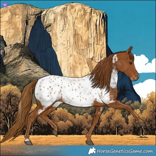 Horse Color:Gray Chestnut Near Leopard 