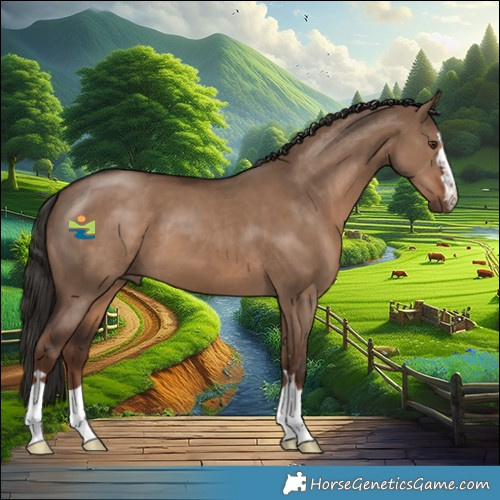 Horse Color:Liver Red Dun
